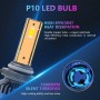 P10 1 Pair 9006 6000K / 6000LM / 55W / DC10-32V IP68 Waterproof Car LED Headlight