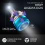 V11 1 Pair 9006 6000K / 3000LM / 30W / DC10-32V IP68 Waterproof Car LED Headlight