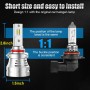 K9 1 Pair 9005 / HB3 6000K / 3000LM / 30W / DC10-32V IP68 Waterproof Car LED Headlight