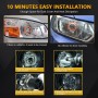 For Left Hand Driving H4 Car / Motorcycle LED Lens Headlight