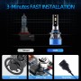 Q2 1 Pair 9005 25W / 3000LM / DC9-36V / 6000K IP68 Waterproof Car LED Headlight