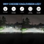 2 PCS EagleVision Blade K7 9005 / HB3 DC10-30V / 28W / 6000K / 3000LM IP68 Car LED Headlight Lamps