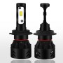 2 PCS Auto Car H7 24W 2200LM 6000K Pure White High-power Lamp Beads LED Headlight Bulbs Conversion Kit, DC 9-36V