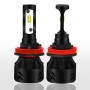 2 PCS Auto Car H8/H9/H11 24W 2200LM 6000K Pure White High-power Lamp Beads LED Headlight Bulbs Conversion Kit, DC 9-36V