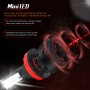 2 PCS Auto Car H8/H9/H11 24W 2200LM 6000K Pure White High-power Lamp Beads LED Headlight Bulbs Conversion Kit, DC 9-36V