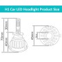 2 PCS H1-5HL-20W 2000lm / 6000K Car LED Headlight, White Light, DC 9-36V