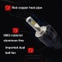 2 PCS ZY-H16(5202)JGDP6-55W High Power Led MZ 5200LM 6000K White Light Car LED Head Lamp with Driver, DC 11-30V