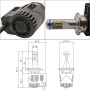 2 ПК ZY-D1/D2/D3/D4JGDP6-55W Светодиодный светодиод MZ 5200LM 6000K.