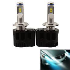 2 PCS ZY-H7JGDP6-55W High Power Lamp MZ 5200LM 6000K White Light Car LED Head Lamp with Driver, DC 11-30V