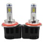 2 ПК ZY-H13JGDP6-55W HIGH POWER LED MZ 5200LM 6000K Светодиодная лампа с белым светом с белым светом с водителем, DC 11-30 В