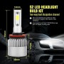 YWXLight H11 LED Headlight Bulbs 8000LM/Set 6000K Pure White Waterproof IP68 DC 9V-32V