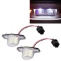 2 PCS DC 12V 2W 120LM 6000K LED License Plate Light 18-SMD 3528 Bulbs Lamps for Honda JAZZ(FIT) 02-17, Odyssay 08-17, Stream 01-05, CR-V 07-17