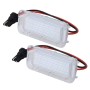 2 PCS License Plate Light with 18  SMD-3528 Lamps for Ford, 2W 120LM, 6000K, DC12V(White Light)