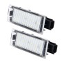 2 PCS License Plate Light with 18  SMD-3528 Lamps for Renault, 2W 120LM, 6000K, DC12V(White Light)