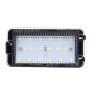 2 PCS LED License Plate Light with 18  SMD-3528 Lamps for Seat, 2W 120LM, 6000K, DC12V(White Light)