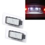 2 PCS LED License Plate Light with 18  SMD-3528 Lamps for Hyundai, 2W 120LM, 6000K, DC12V(White Light)