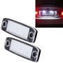 2 PCS LED License Plate Light with 18  SMD-3528 Lamps for Hyundai Sonata, 2W 120LM, 6000K, DC12V(White Light)