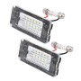 2 PCS License Plate Light with 18  SMD-3528 Lamps for BMW MINI R56, 2W 120LM, 6000K, DC12V (White Light)