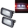 2 PCS License Plate Light with 18  SMD-3528 Lamps for Mercedes-Benz  W203 4D, 2W 120LM 6000K, DC12V, with Canbus (White Light)