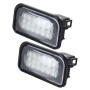 2 PCS License Plate Light with 18  SMD-3528 Lamps for Mercedes-Benz  W203 4D, 2W 120LM 6000K, DC12V, with Canbus (White Light)