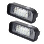 2 PCS License Plate Light with 18  SMD-3528 Lamps with Canbus for Mercedes-Benz W220, 2W 120LM, 6000K, DC12V(White Light)