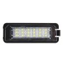 2 PCS License Plate Light with 18  SMD-3528 Lamps for Volkswagen, 2W 120LM, 6000K, DC12V(White Light)