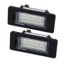 2 PCS License Plate Light with 24 SMD-3528 Lamps for BMW E81/E82/E90/E91/E92/E93/E60/E61/E39 (White Light)
