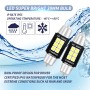 2 PCS 39mm DC12V-24V 3W 6000K 660LM 6LEDs SMD-3030 Car Reading Lamp / License Plate Light