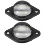 2pcs Car 3LED Round License Plate Light