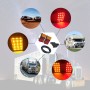 2 PCS Trailer / Truck A-type Long Strip 24LEDs Tail Light with License Plate Light Set