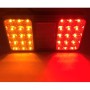 2 PCS Trailer / Truck A-type Long Strip 24LEDs Tail Light with License Plate Light Set