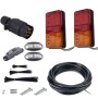 2 PCS Trailer / Truck F-type Long Strip 10LEDs Tail Light Set