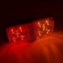 2 PCS Trailer / Truck F-type Square Shape 8LEDs Tail Light Set