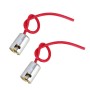 2 PCS BA9S Light Lamp Bulb Holder Base Socket Wire Connector