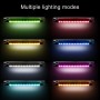 Car Solar Energy Multi-functional Emergency Light 15-color Strobe Lamps with Remote Control
