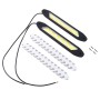 2 PCS DC 12V 10W 6000K Car DRL Daytime Running Lights Lamp(White Light + Yellow Light)