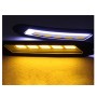 2 PCS DC 12V 10W 6000K Car DRL Daytime Running Lights Lamp(White Light + Yellow Light)