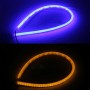 2 PCS 12V 30cm Car Daytime Running Lights Soft Article Lamp(Yellow Light + Blue Light)