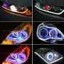 2 PCS 12V 30cm Car Daytime Running Lights Soft Article Lamp(Yellow Light + Blue Light)