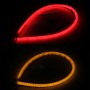 2 PCS 12V 30cm Car Daytime Running Lights Soft Article Lamp(Yellow Light + Red Light)