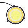 2 PCS DC 12V 10W 6000K Circular Car DRL Daytime Running Lights Lamp(White Light + Yellow Light)