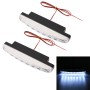 1 Pair DC9-16V 2W 120LM 7000K 8 SMD-5050-LEDs Circular Car DRL&Turn Light