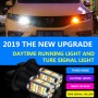 T20/7740 DC12V 3.7W 81 SMD-3030-LEDs Three Color Car DRL&Turn Light, Length: 2m