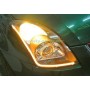 2 PCS 12V Car Daytime Running Lights Soft Article Lamp, Red + Yellow Light, Length: 85cm