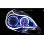 2 PCS 12V Car Daytime Running Lights Soft Article Lamp, Blue Light, Length: 45cm