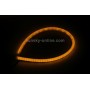 2 PCS 12V Car Daytime Running Lights Soft Article Lamp, Yellow Light, Length: 45cm