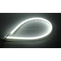 2 PCS 12V Car Daytime Running Lights Soft Article Lamp, White + Yellow Light, Length: 45cm