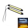 2 PCS DC 12V 10W 1000LM 6000K Car DRL Daytime Running Lights Lamp(White Light + Yellow Light)