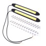 2 PCS DC 12V 10W 1000LM 6000K Car DRL Daytime Running Lights Lamp(White Light + Yellow Light)