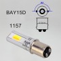 2 ПК 1157 / BAY15D DC 12V 10W CAR AUTO Двойные цвета Поворот огни / реверсирующие огни / ход.